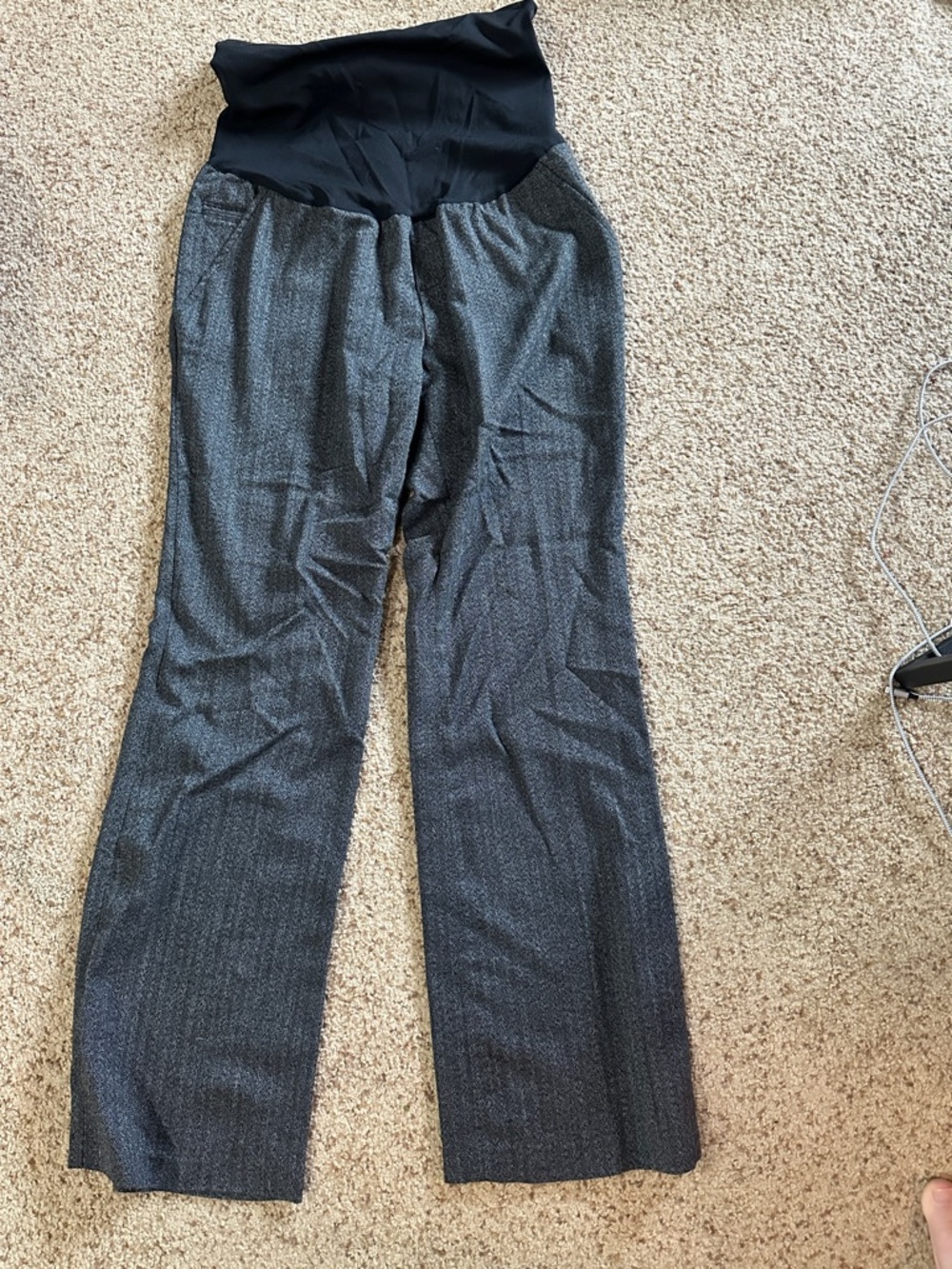 Liz Lange Maternity Black Over-Belly Support Leggings